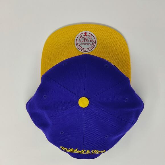 Mitchell & Ness Los Angeles Lakers NBA Finals Snapback 2009 Double Logo OSFM NEW - Picture 7 of 7